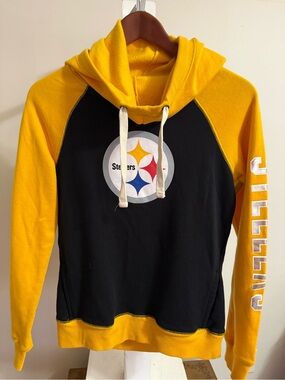 NFL Team Apparel Pittsburgh Steelers Cowl Neck Sweatshirt